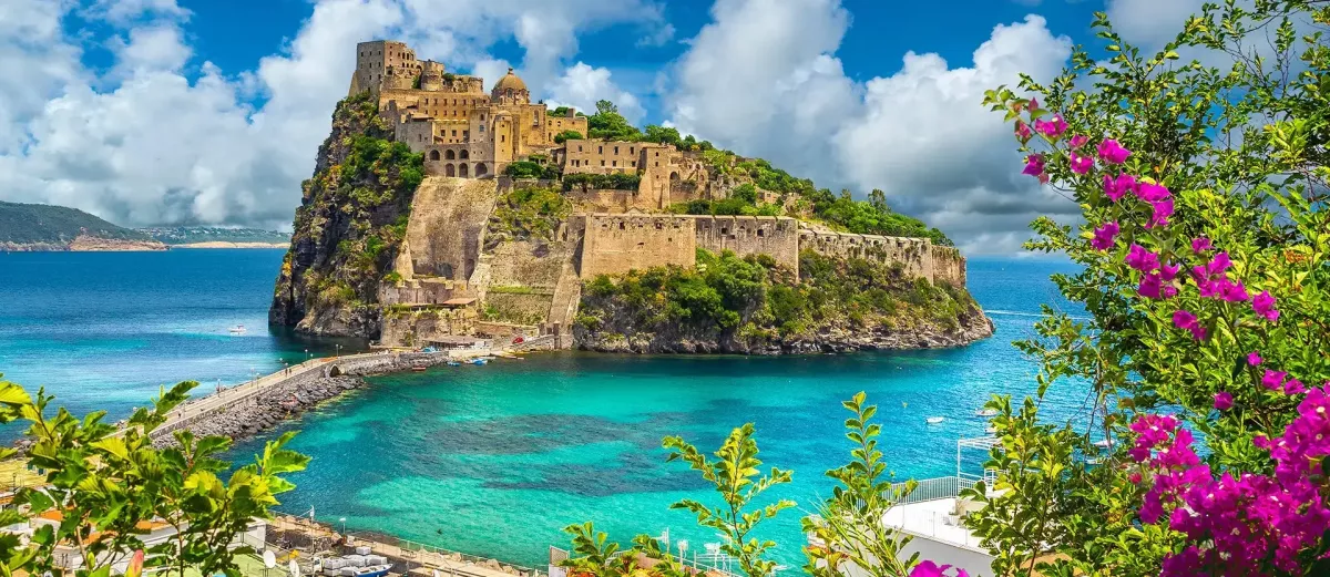 Amalfi Coast Escape: Ischia, Capri & Pompeii 9-Day Trip/Air